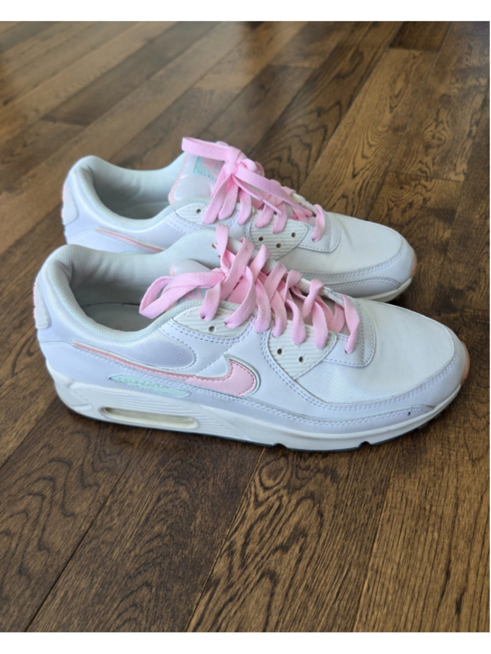 NIKE Air Max White/ Arctic Punch-Barely Green Sneakers Womens Size 12/Euro 44.5